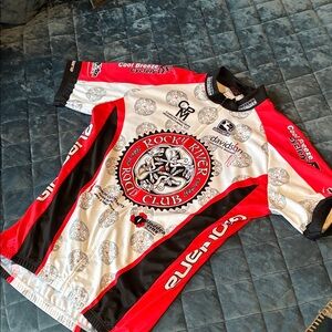 Rocky River Road Club Men's Red Cycling Shirt